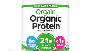 Orgain Organic Vegan Protein Powder, Vanilla Bean - 21g...