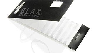 Blax Snag-Free Hair Elastics Pack of 8 Transparent Hair...