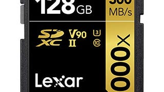 Lexar Professional 2000x 128GB SDXC UHS-II Card (LSD128CBNA2000R)...