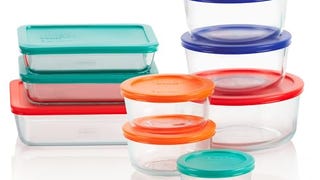 Pyrex Simply Store 9-Pack Mixed Sized Glass Food Storage...