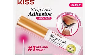 KISS Clear Strip Lash Adhesive With Aloe, Waterproof,...