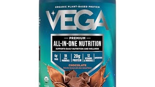 Vega Organic All-in-One Vegan Protein Powder, Chocolate...