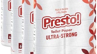 Amazon Brand - Presto! 2-Ply Ultra-Strong Toilet Paper,...