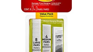 Command Medium and Large Picture Hanging Strips, Damage...