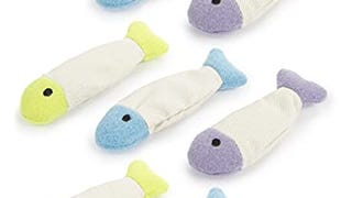 SmartyKat (3 Count) Fish Flop Crinkle Catnip Cat Toys - Multi...