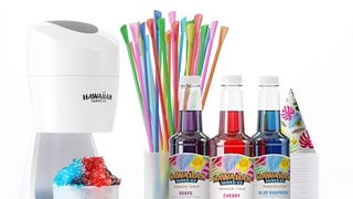 Hawaiian Shaved Ice Maker Kit - Home Snow-Like Dessert...