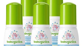 Babyganics Foaming Pump Hand Sanitizer, Alcohol Free, Travel...