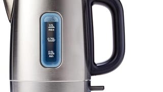 Amazon Basics Stainless Electric Hot Water Kettle, 1.1...