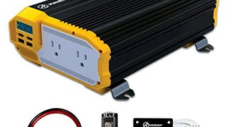 Krieger 1100 Watt 12V Power Inverter Dual 110V AC Outlets,...