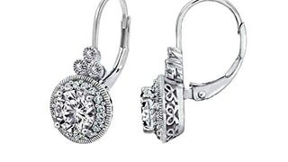 Amazon Essentials Platinum Plated Sterling Silver Antique...