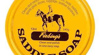 Fiebing's Yellow Saddle Soap for Leather (12 oz Tin) - Leather...