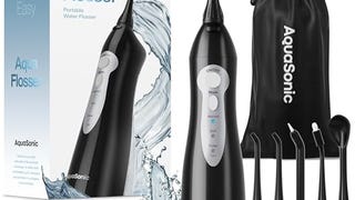 AquaSonic Aqua Flosser - Cordless Rechargeable Water Flosser...