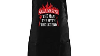 Funny Aprons for Men Grill Master Kitchen Cooking BBQ Mens...