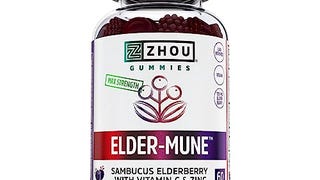 Zhou Nutrition Elder-Mune Sambucus Elderberry Gummies with...