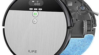 ILIFE V8s Robot Vacuum and Mop Combo, Big 750ml Dustbin,...