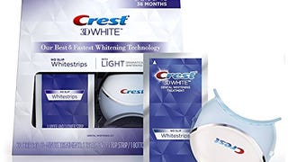 Crest 3D Whitestrips with Light, Teeth Whitening Strip...