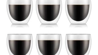 Bodum Pavina 8-Ounce Double Wall Thermo Glass, Set of