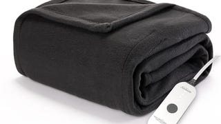 Sunbeam Royal Ultra Fleece Heated Throw Electric Blanket,...