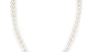 The Pearl Source Real Pearl Necklace for Women with AAA+...