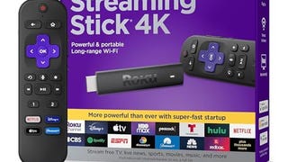 Roku Streaming Stick 4K | Portable Roku Streaming Device...