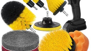 Holikme 11 Piece Drill Brush Attachment Set Scouring Pads...