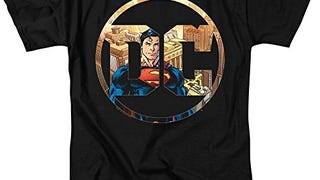 Popfunk Superman Logo T-Shirt & Stickers (Small, Black)