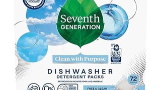 Seventh Generation Dishwasher Detergent Packs for sparkling...