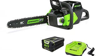 Greenworks 80V 16" Brushless Cordless Chainsaw (Great For...