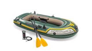 Intex Seahawk 2 Inflatable 2 Person Floating Boat Raft...