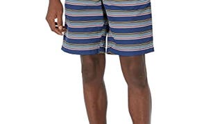 Goodthreads Men's 9" Swim Trunk, Navy, Stripe, XX-