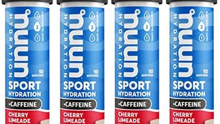 Nuun Sport + Caffeine: Electrolyte Drink Tablets, Cherry...
