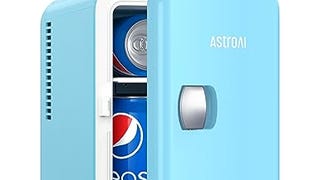 AstroAI Mini Fridge, 4 Liter/6 Can AC/DC Portable Thermoelectric...