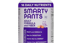 SmartyPants Fiber Supplement & Multivitamin for Men & Women:...