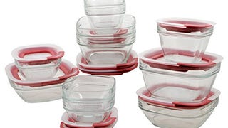 Rubbermaid Easy Find Lids Glass Food Storage and Meal Prep...