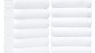 Amazon Basics 100% Cotton hand towels for bathroom - 12...