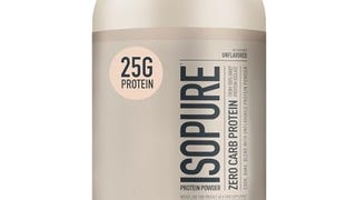 Isopure Zero Carb 100% Pure Whey Isolate Protein Powder,...