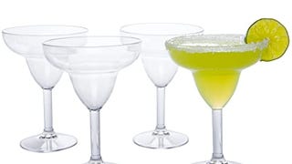 D'Eco Unbreakable 12 oz Margarita Glasses (Set of 4) - Reusable...