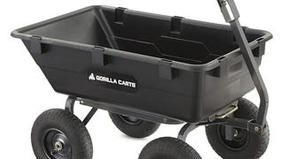 Gorilla Carts Garden Dump Cart with Steel Frame