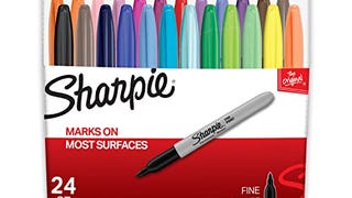 Sharpie Permanent Markers, Fine Point, Assorted Colors,...