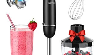 KOIOS 800-Watt/ 12-Speed Immersion Hand Blender(Titanium...