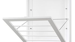 Whitmor MDF, Wood, Steel Wall Mounted Drying Rack for Storage,...