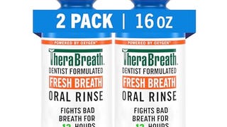 TheraBreath Fresh Breath Mouthwash, Icy Mint Flavor, Alcohol-...