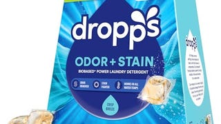 Dropps Odor & Stain Biobased Power Laundry Detergent Pods,...