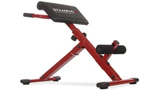 Stamina X Hyperextension Bench - Adjustable and Foldable...