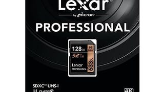 Lexar Professional 633x 128GB SDXC UHS-I Card, Up To 95MB/...