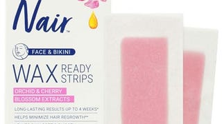 Nair Hair Remover Wax Ready Strips, Face and Bikini Hair...