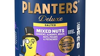 PLANTERS Deluxe Salted Mixed Nuts, Party Snacks, Plant-...