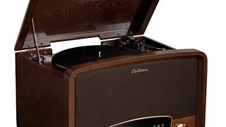 Electrohome Kingston 7-in-1 Vintage Vinyl Record Player...