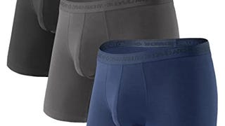 DAVID ARCHY Men's Underwear Micro Modal Dual Pouch Boxer...