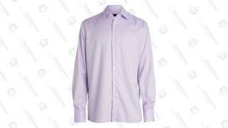 Saks COLLECTION Men's Solid Dress Shirt